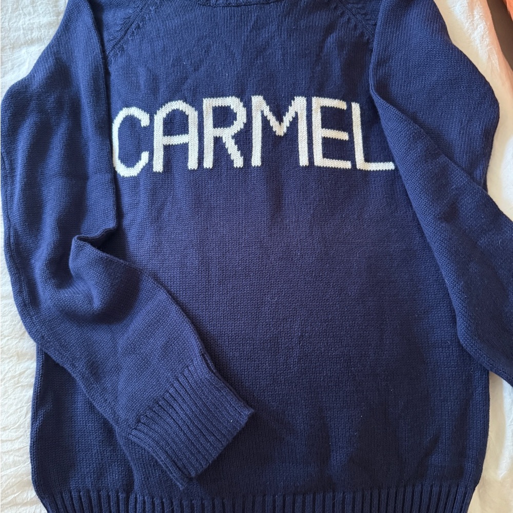 Carmel Women's Classic Navy Crew Neck Sweater